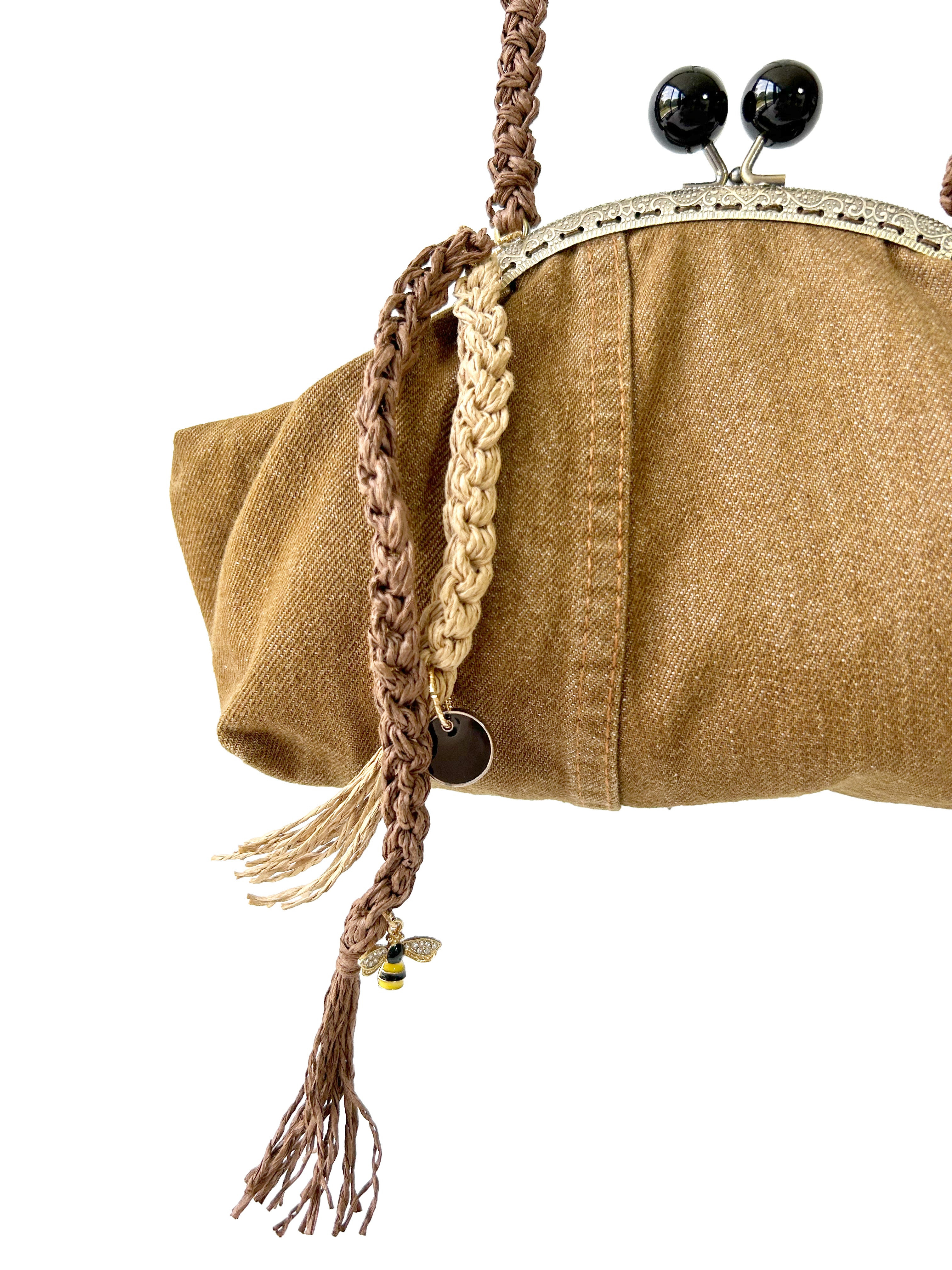 EMMA DENIM CLUTCH BAG