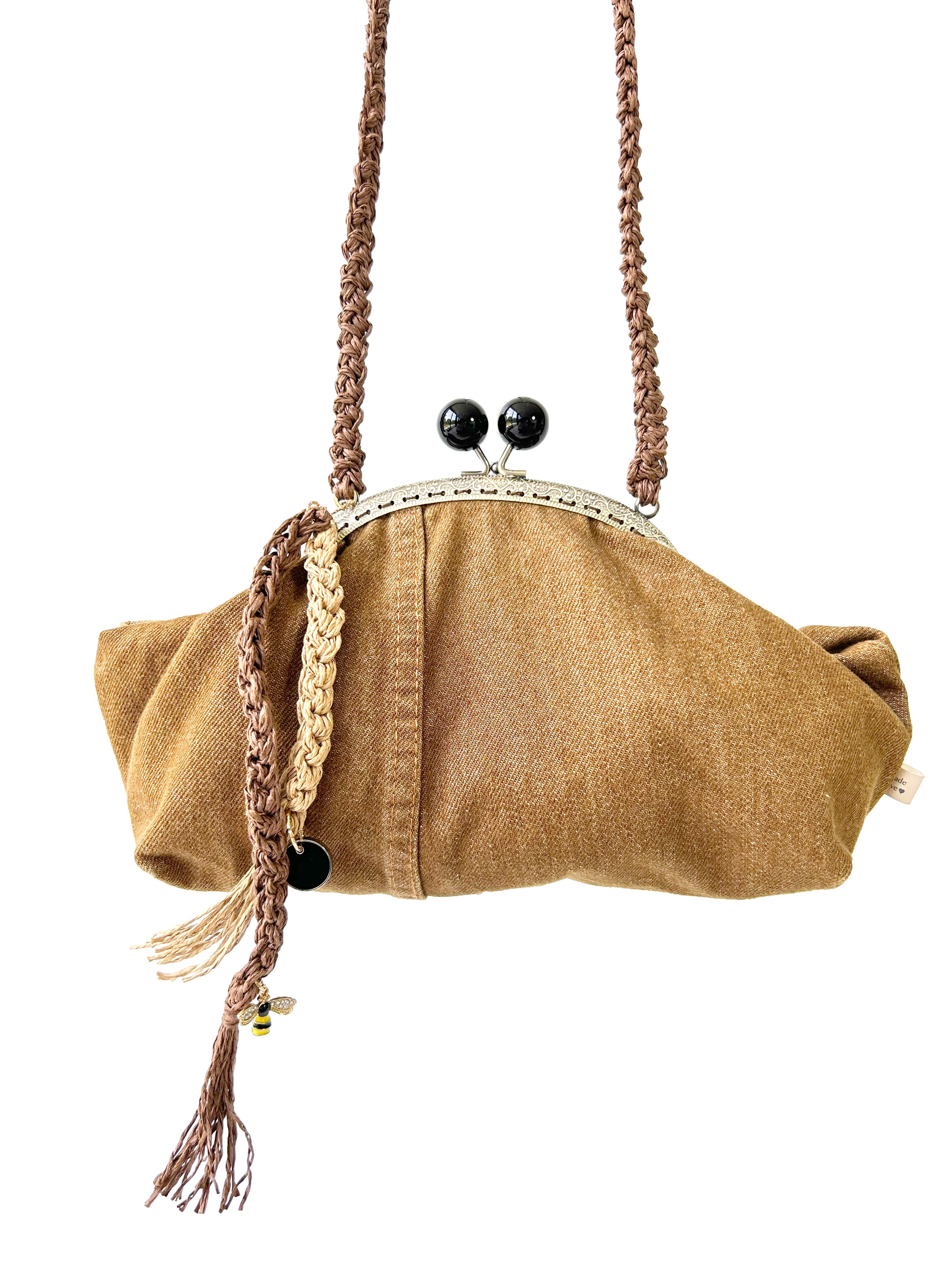 EMMA DENIM CLUTCH BAG