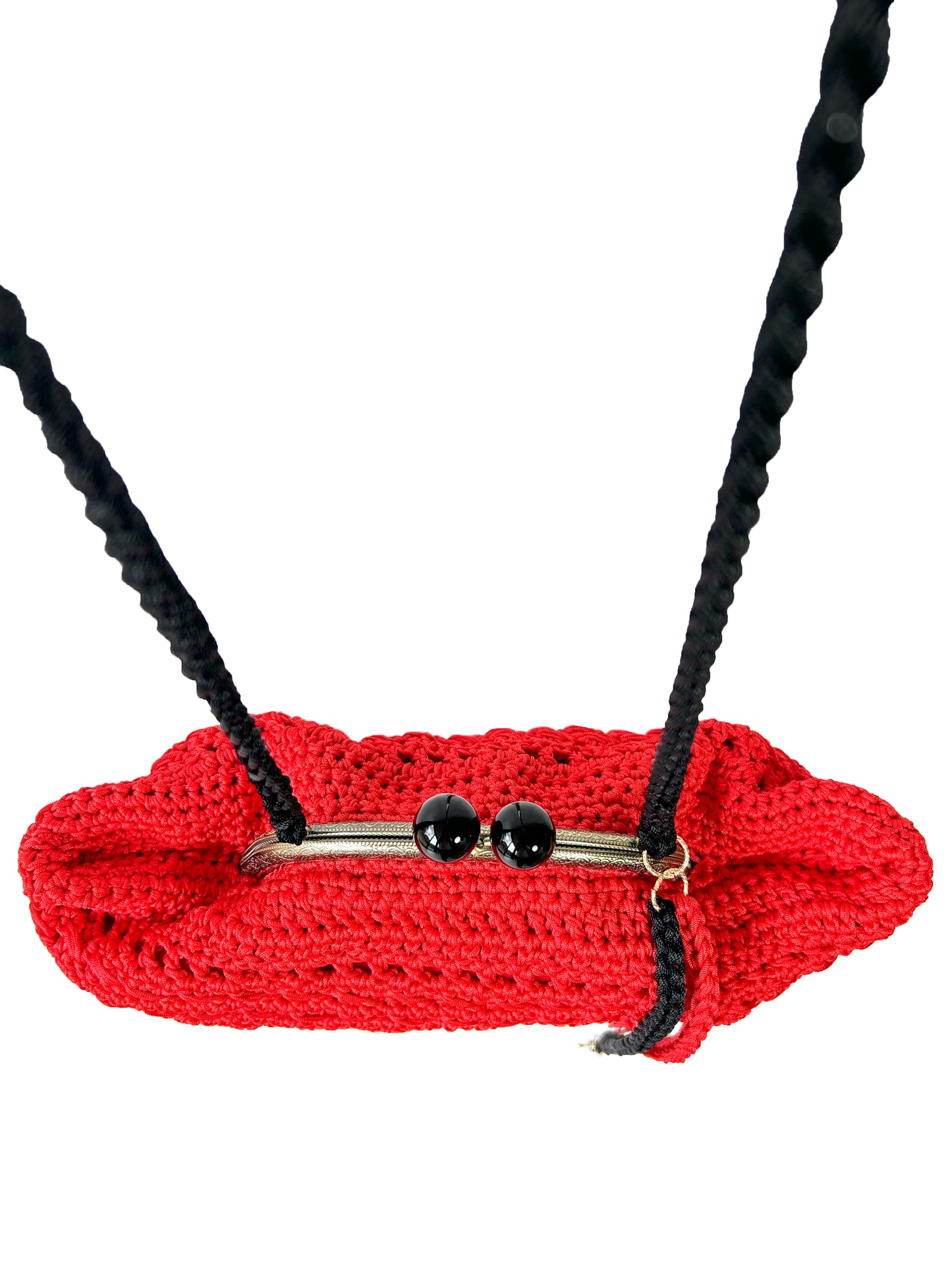 VIOLET CROCHET CLUTCH BAG