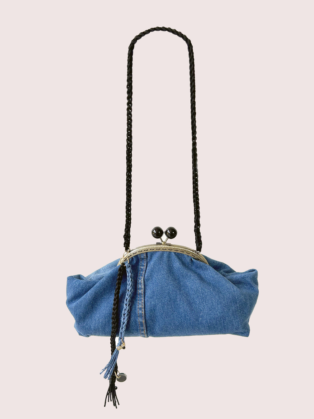 CHARLOTTE DENIM CLUTCH BAG