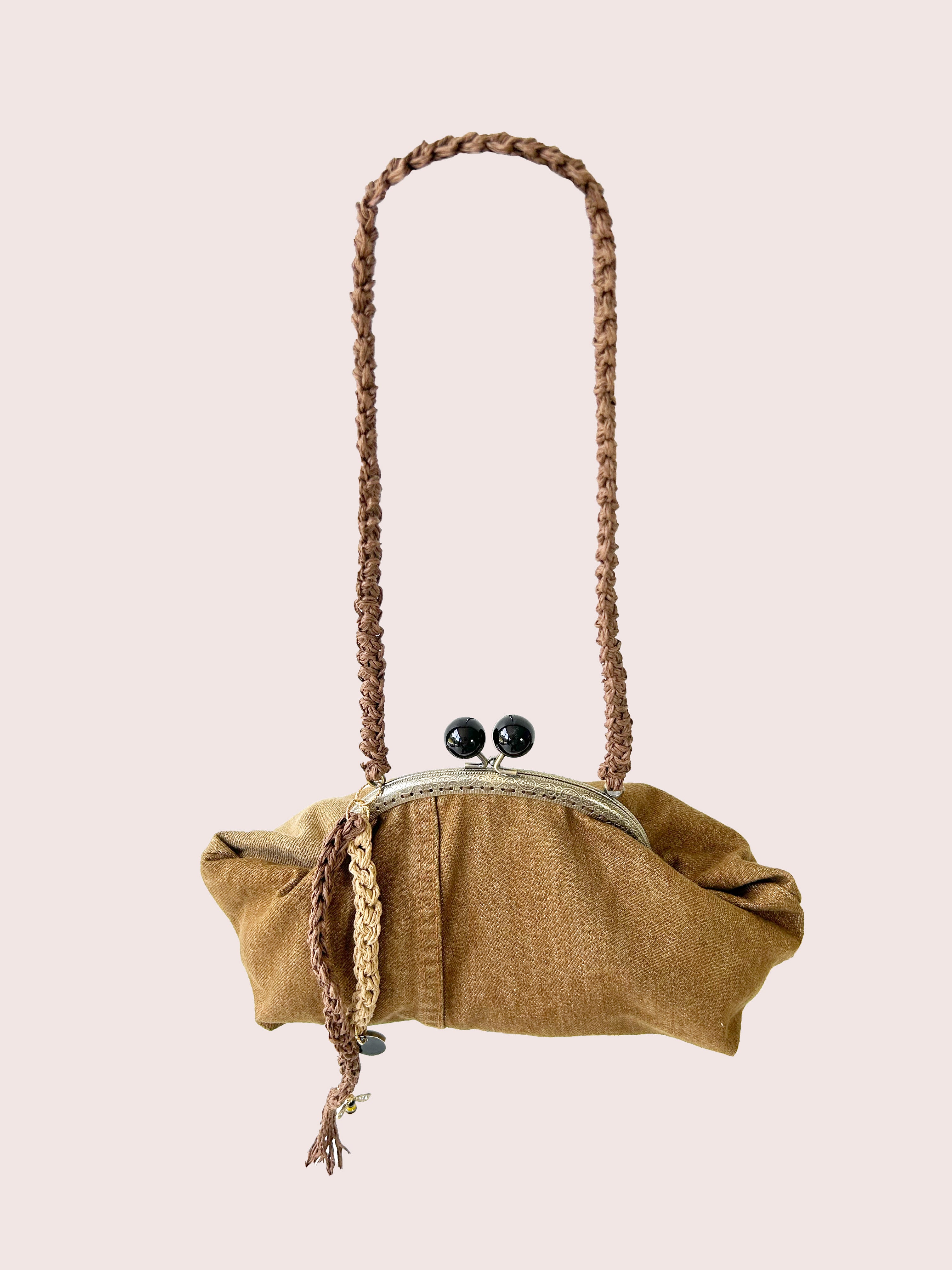EMMA DENIM CLUTCH BAG